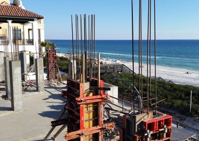 construction near the beach