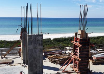 Concrete Construction near the beach