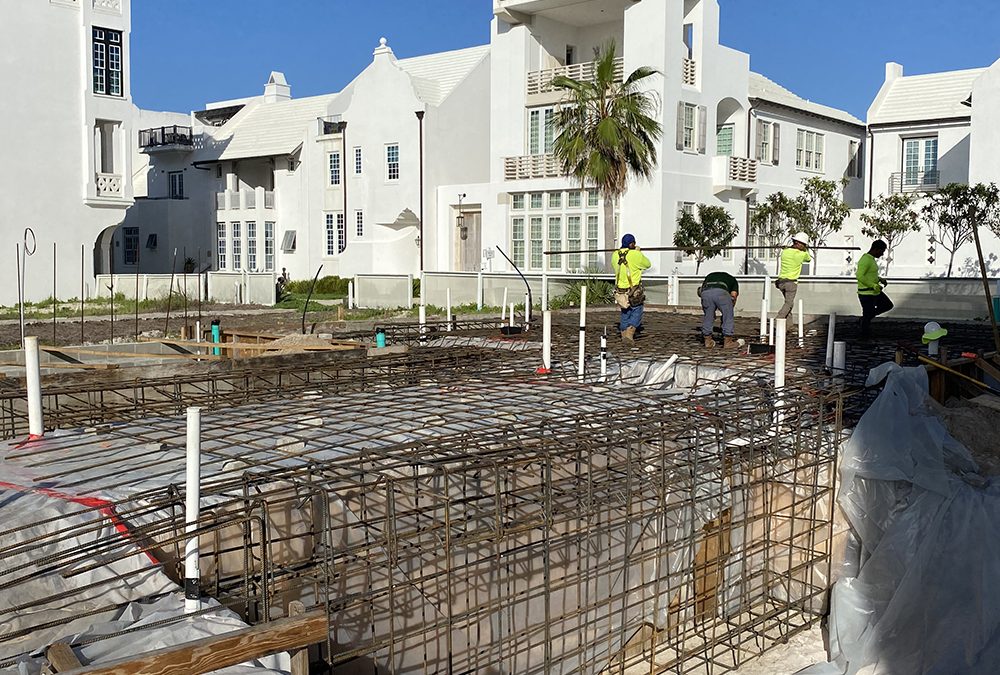 New Start up construction for homes in Alys Beach